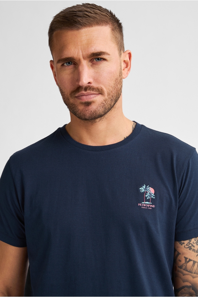 T SHIRT MET KORTE MOUWEN M 1050 TSR644 5178 NAVY BLUE